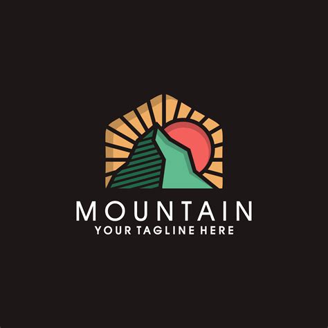 Mountain logo design vector template 10404273 Vector Art at Vecteezy