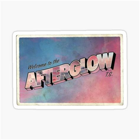 "Afterglow Postcard - Taylor Swift" Sticker for Sale by catskers ...