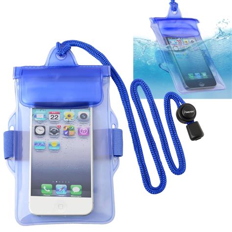 Insten 449477 Waterproof Case Dry Bag Pouch for iPhone SE 5 5S 5C 4S iPod Touch, Blue