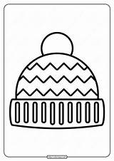 Winter Hat Coloring Pages sketch template
