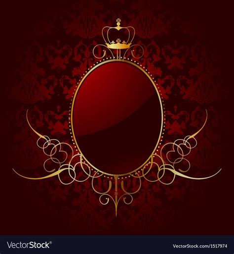 Royal background with golden frame. Vector illustration. Download a Free Preview or High Quality ...