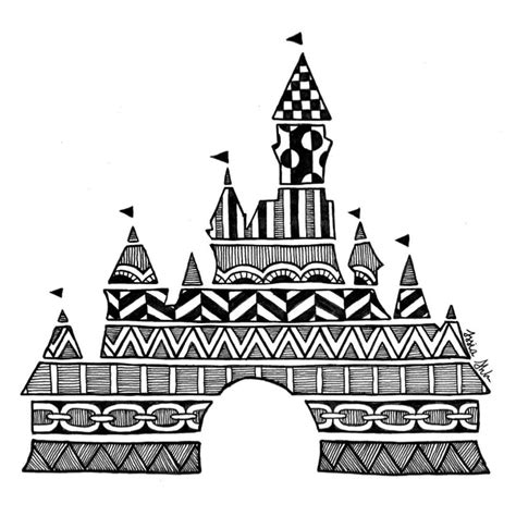 Simple Disney Castle Drawing at GetDrawings | Free download