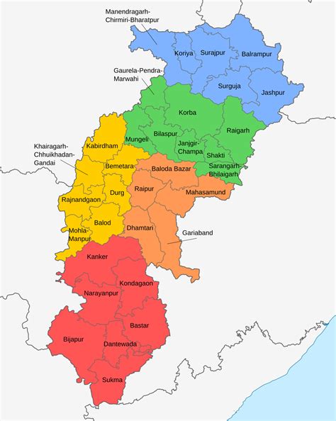 List of districts of Chhattisgarh - Wikipedia