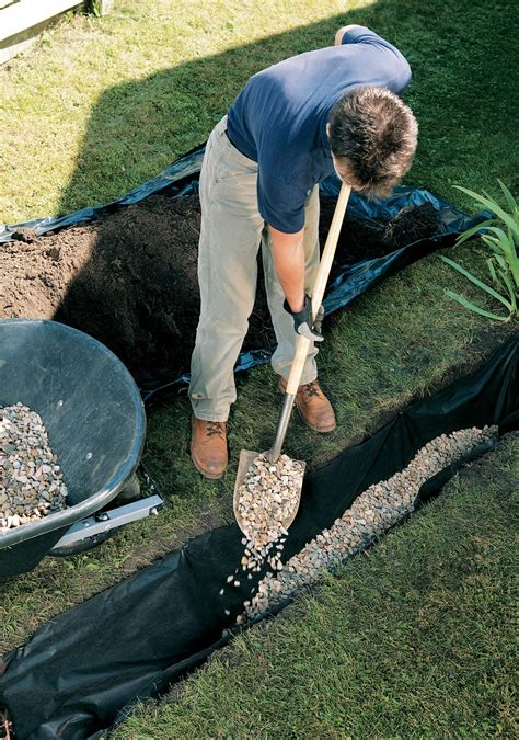 French Drain | French drain, French drain installation, Backyard drainage