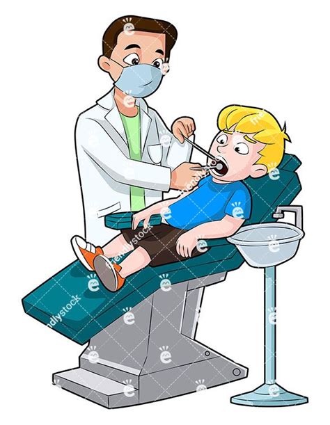 A Terrified Boy Getting His Teeth Checked By The Dentist | Dentist ...