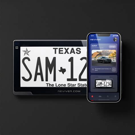 Digital License Plates in Texas | Reviver