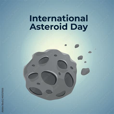 vector graphic of International Asteroid Day good for International ...