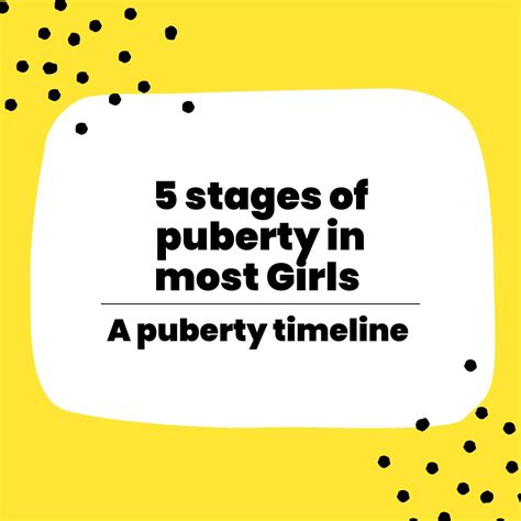 Puberty In Girls Stages