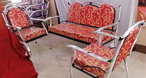 Standard Powder Coated Steel Sofa Set, For Home, Size: 6x2 Feet at Rs 4800/piece in Chennai