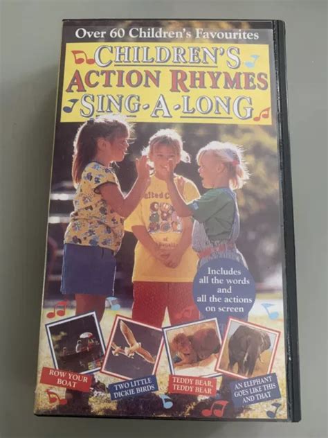 CHILDREN'S ACTION RHYMES SING ALONG PAL VHS VIDEO KIDS CHILDREN Vintage £9.99 - PicClick UK