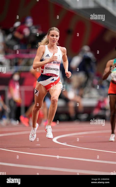 Keely Hodgkinson competing in the 800 meters of the 2020 Tokyo Olympics Stock Photo - Alamy