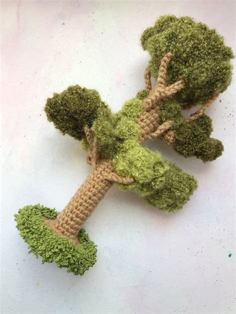 Crochet tree knitted trees small forest Montessori child | Etsy