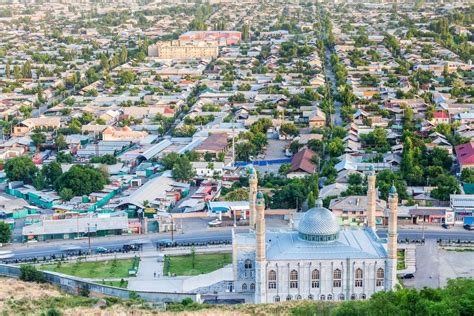 an aerial view of a city with many buildings