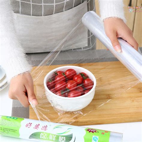 Food Fruit Plastic Wrap Microwave Heating PE Cling Wrap ...