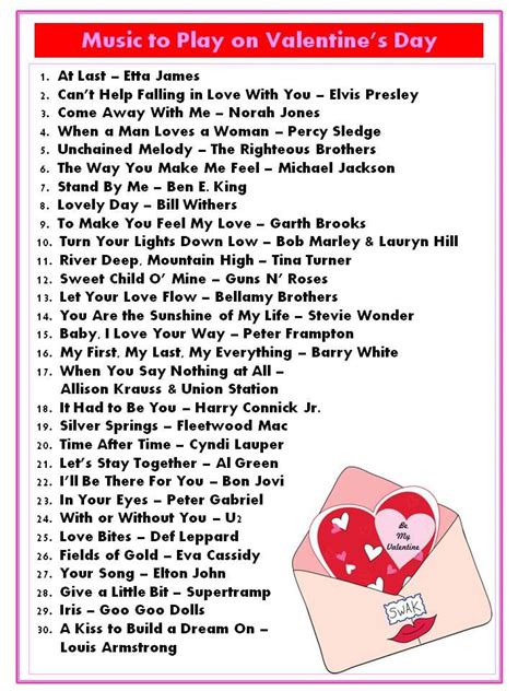 Valentine's Day Playlist - Take My Hand; Take My Whole Life Too ...