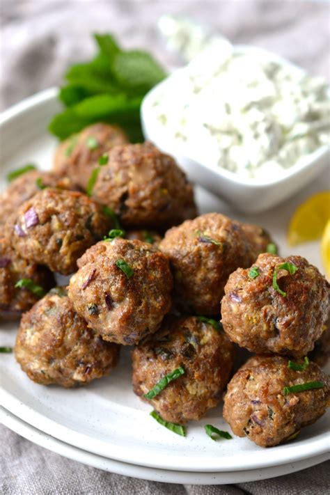 Greek Lamb Meatballs (Whole30 - Keto - Paleo) | Every Last Bite