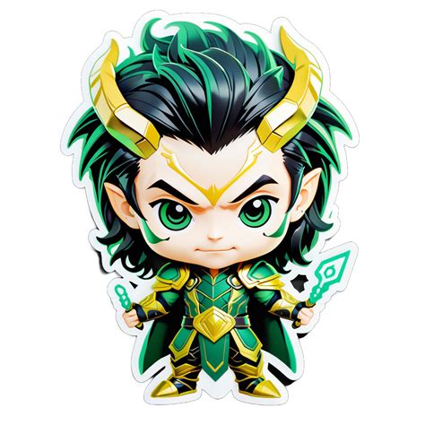 I made an AI sticker of chibi Loki