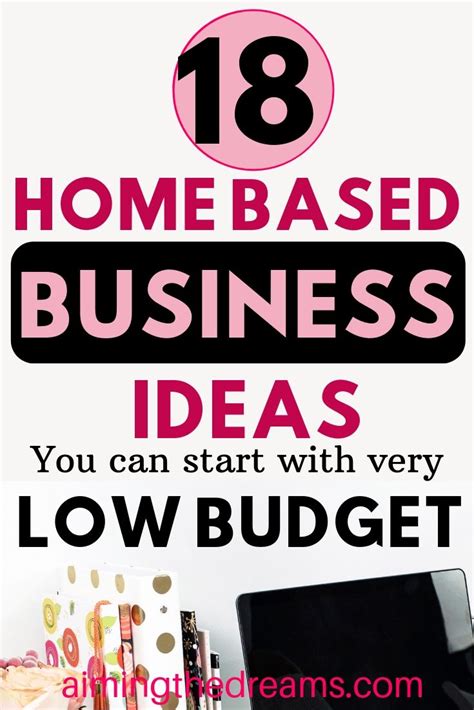 18 home business ideas you can start with low budget - Aimingthedreams