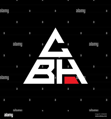 CBH triangle letter logo design with triangle shape. CBH triangle logo design monogram. CBH ...