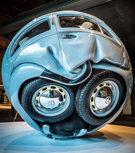 Artist Turns Full-Size VW Beetles Into Perfect Spheres | DeMilked