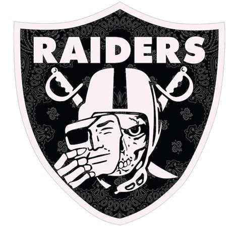 Las Vegas Raiders Skull Bandana Window Sticker Vinyl Decal - Etsy