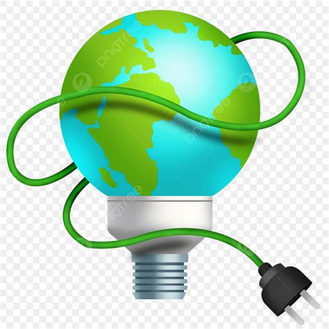 Save Energy Clipart Transparent PNG Hd, Green Earth Energy Saving And Emission Reduction, Green ...