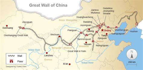 26 Great Wall of China Maps | All You Need is Here