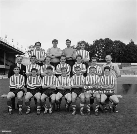 A team photo of Southampton football club on August 11th, 1960. The ...