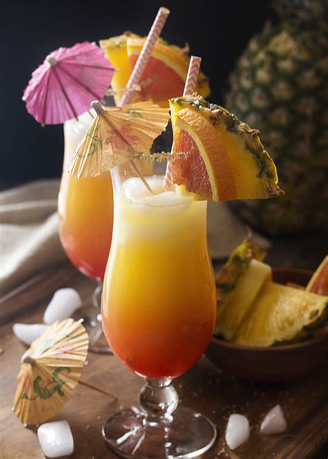 Coconut, Orange, and Pineapple Rum Punch - Just a Little Bit of Bacon