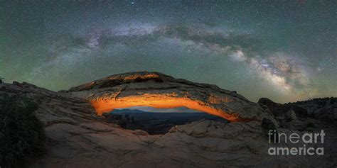 Mesa Arch Milky Way Panorama Photograph by Michael Ver Sprill - Fine ...