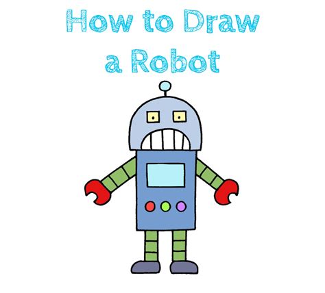 How To Draw A Robot Drawings Draw Drawing Tutorial | Images and Photos ...