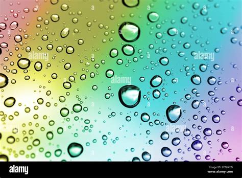 Rainbow Raindrops Wallpaper