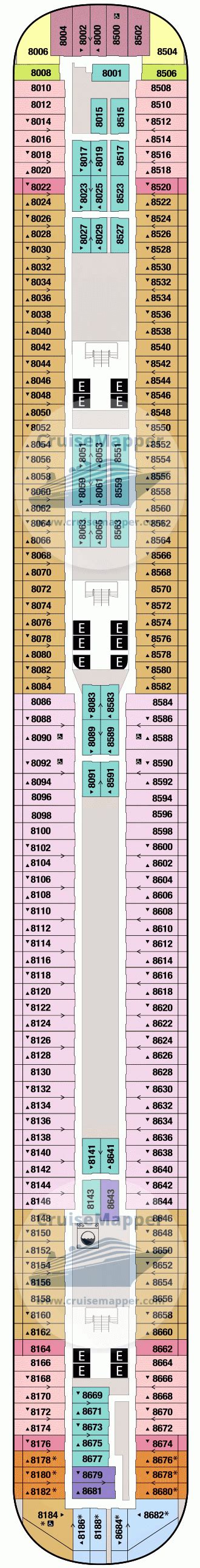 Disney Fantasy deck 8 plan | CruiseMapper