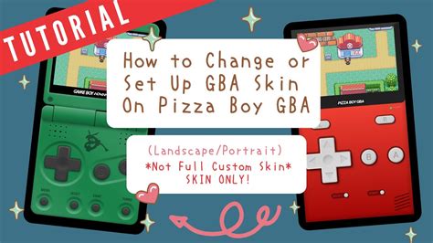 How to Change Skin (Portrait or Landscape) in Pizza Boy GBA Pro | Not Full Custom Skin ...