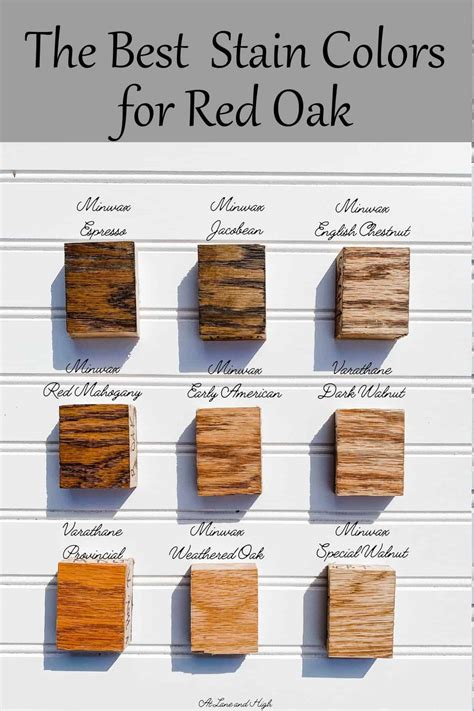 The Best Wood Stains for Red Oak