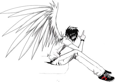 Emo-anime-angel-boy whoever drew this = epic!!! by Totesadorablewolf on DeviantArt