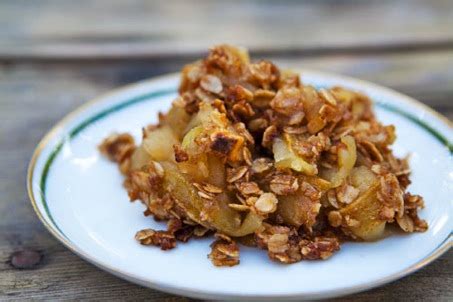 Apple Crisp Low Fat ~Flax Apple Crisp is Delicious + Healthy!