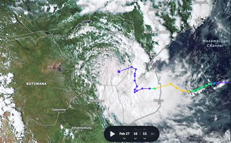 Cyclone Freddy Path In Zimbabwe 27/02/2023 ⋆ Pindula News