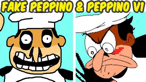 Friday Night Funkin' VS Peppino VS Fake Peppino V1 | FNF X Pizza Tower ...