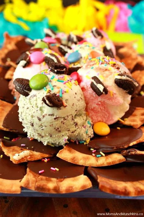 Ice Cream Nachos Recipe - Moms & Munchkins