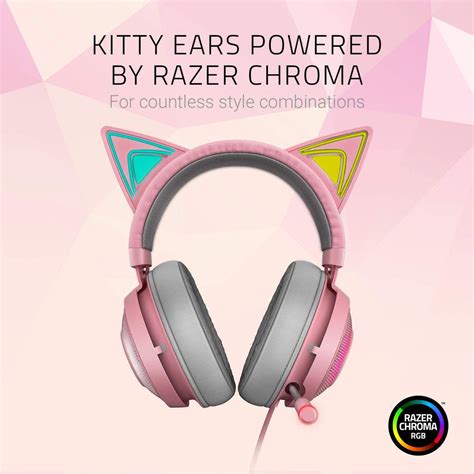 Razer Kraken Kitty Edition Razer Chroma USB Gaming Headset (Quartz)