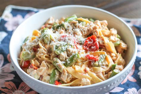 Roasted Vegetable, Chicken, and Goat Cheese Pasta - thekittchen