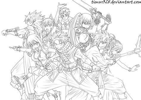 Fantasy Anime Coloring Pages - Coloring Home