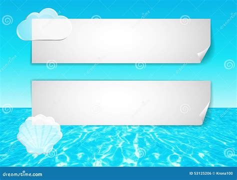 Background with Abstract Ocean End Blue Sky Stock Vector - Illustration of presentation ...