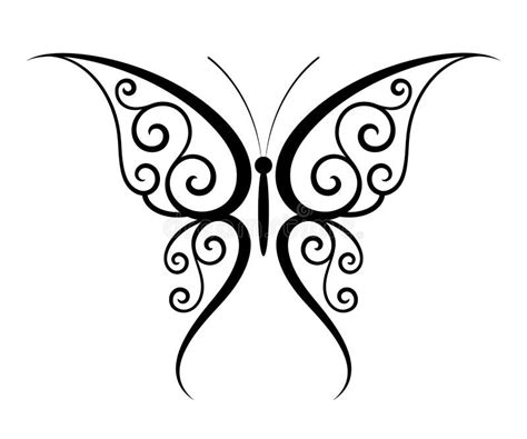 Butterfly tattoo stock vector. Illustration of form, decoration - 8832279