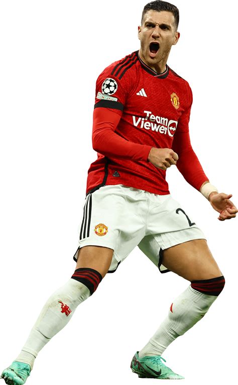 Diogo Dalot Manchester United football render - FootyRenders