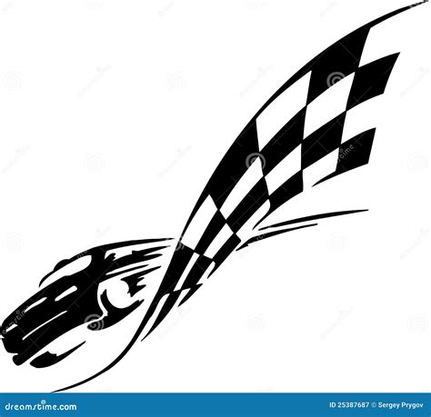 Checkered Flag - Symbol Racing Stock Vector - Illustration of rally, speed: 25387687