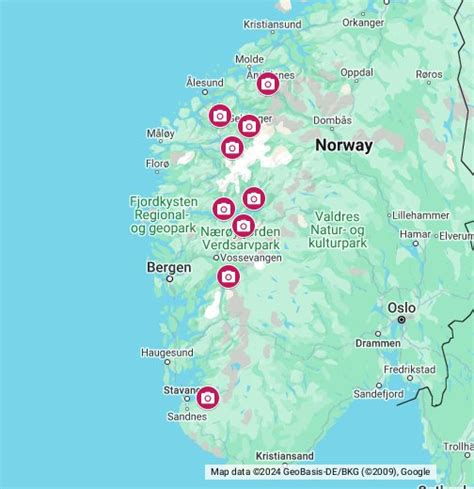 Norway On A Map – Map Of The Usa With State Names