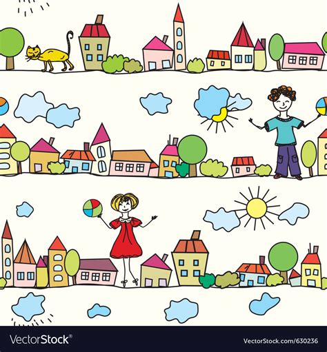 Neighborhood Royalty Free Vector Image - VectorStock