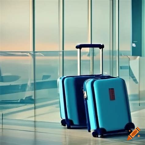 Luggage at the airport terminal on Craiyon